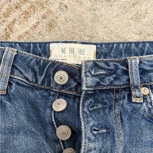 Free People Blue Jean Skirt